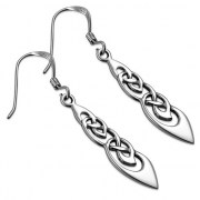 Long Celtic Knot Earrings, ep102